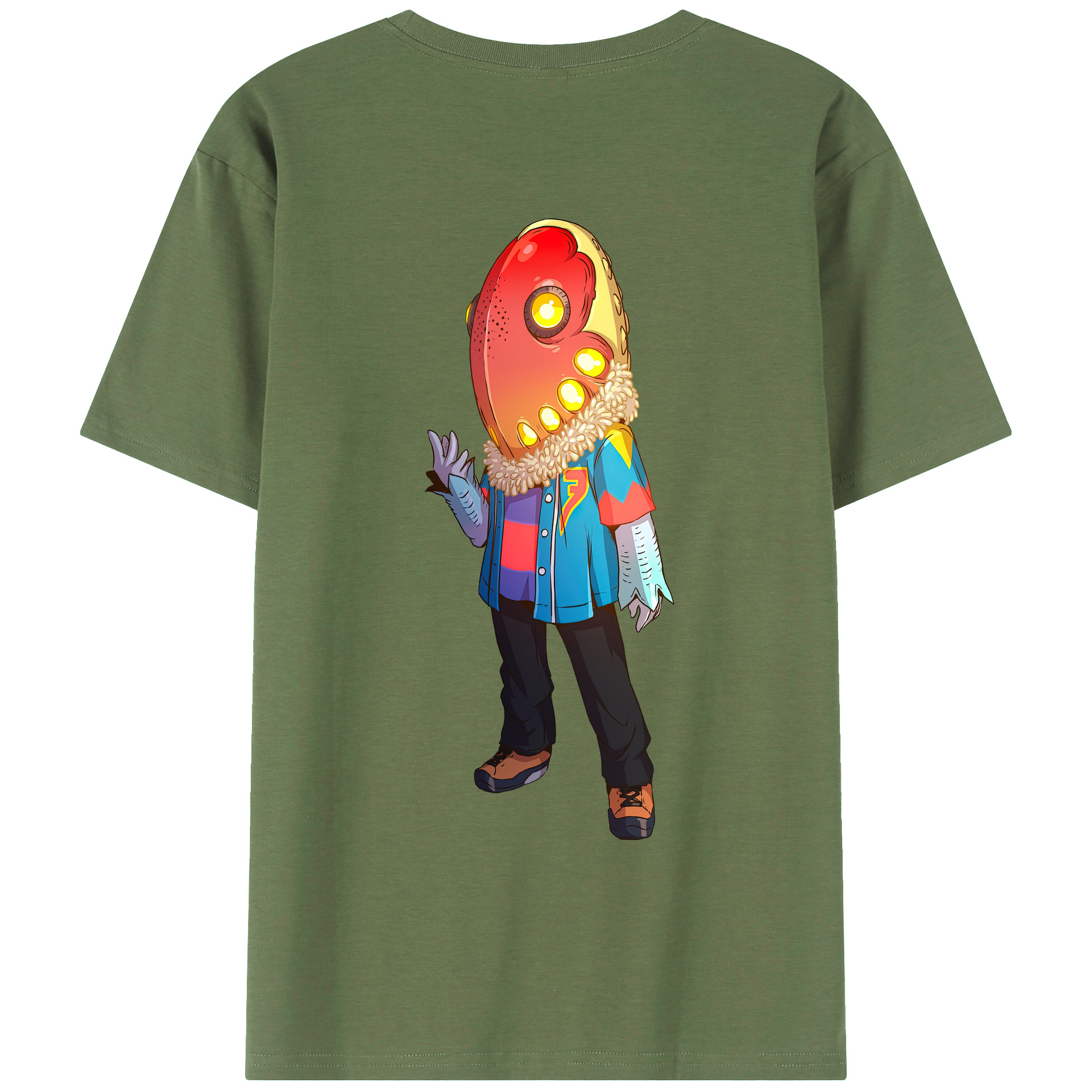 （画像用） ウルトラマン Ultraman 綿100％ メンズ半袖Tシャツ（バックプリント） 通気性